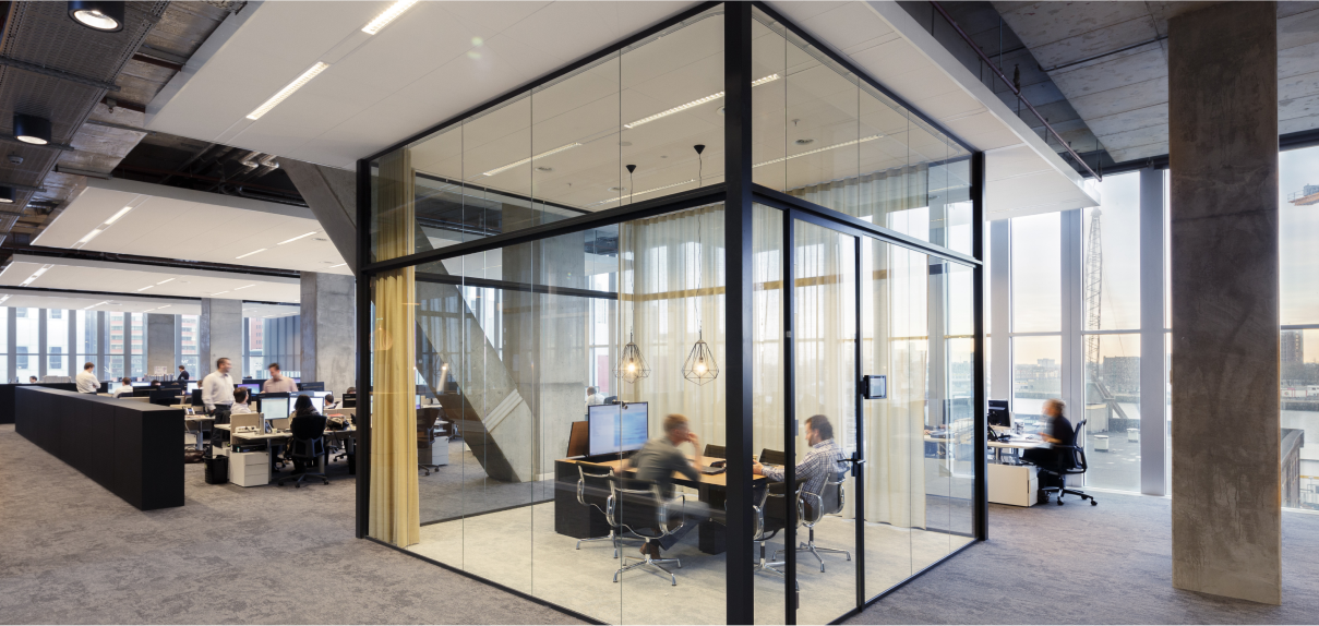 Glass partitions