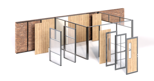 Office glass partition design manufacturing facility