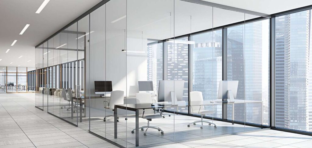 Clear Glass Partition