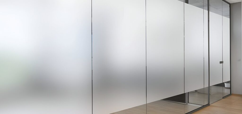 Frosted Glass Partition